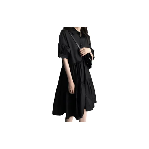 Mula Short-Sleeved Dresses Women's Black