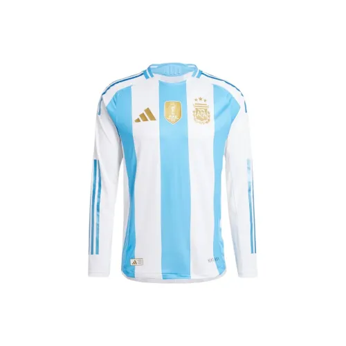 Adidas Argentina Soccer Jerseys Men White/Blue Gradient