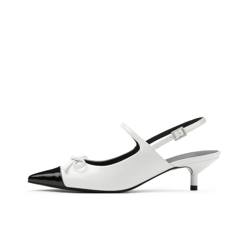 CHARLES&KEITH Small CK Bowknot New Chinese Style Casual Single Shoes 5.3cm Women's-0