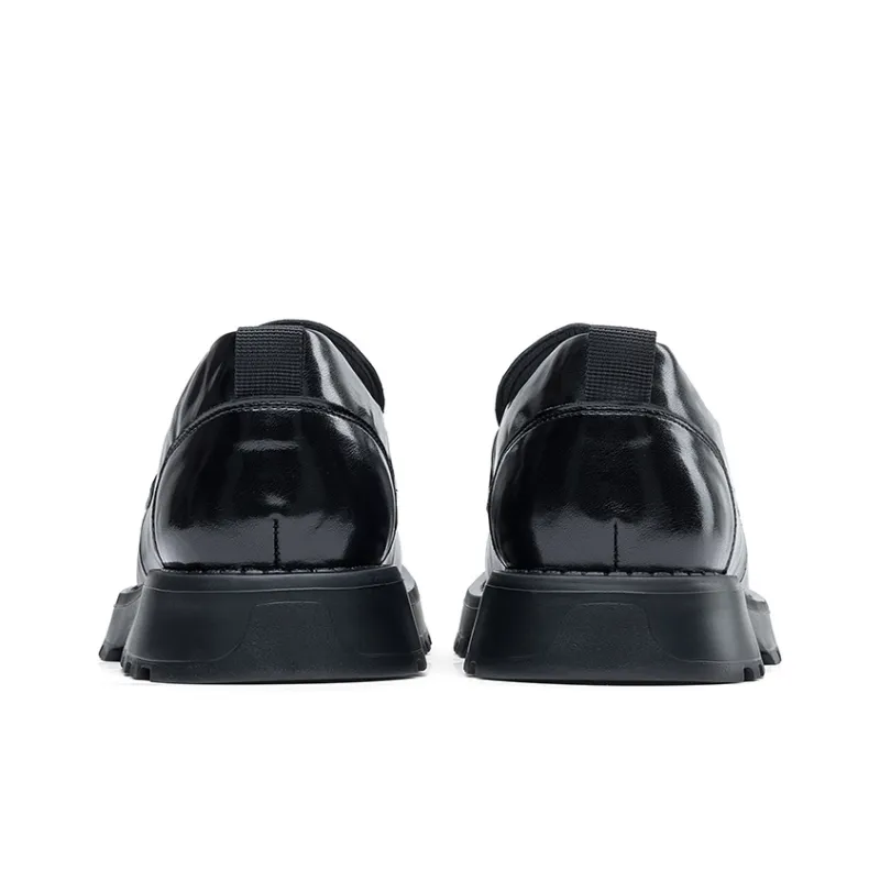 JOSINY Commute Business, Casual Abrasion Resistant, Loafers, Low Top Men's Black-4