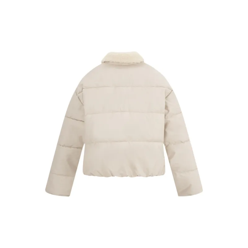 CALVIN KLEIN Puffer Jacket Women's PD7 Khaki Beige-1