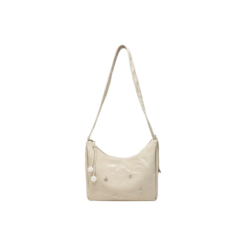 MEXICAN Polyurethane Shoulder Bag Women's Gray Blue/Light Pink/Silver Gray/Light Apricot-6