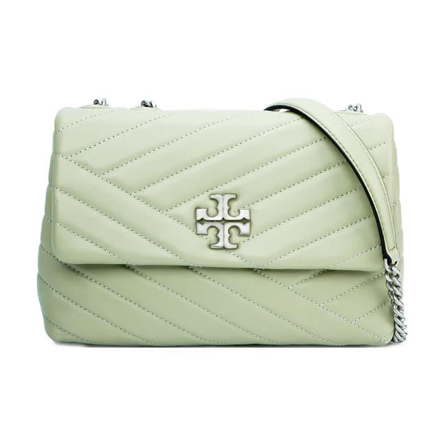 TORY BURCH Kira Sheepskin Chain Bag, Shoulder Bag, Crossbody Bag Medium Size Women's Green-0