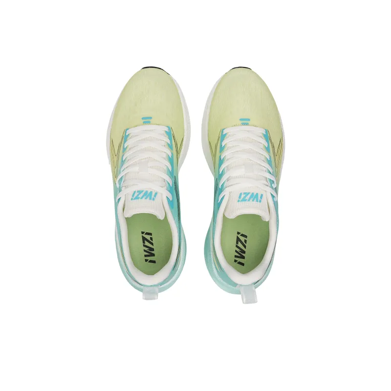 IWZI Low-Top Running Shoes Unisex Fluorescent Moon Green-2