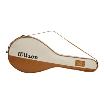 Wilson Tennis Racket Set Unisex Can Hold One Squash Racket Cream White Cream Brown Multicolor