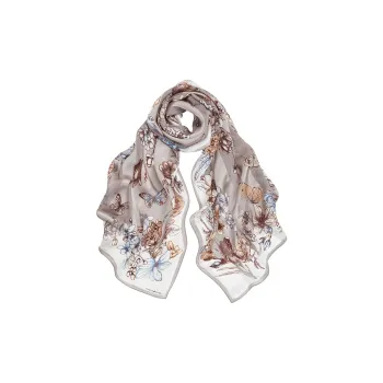 MARJAKURKI Silk Long Scarf Women's