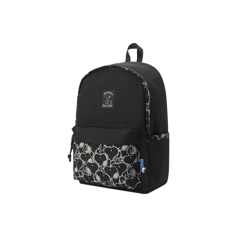 SEM/R Polyester Laptop Backpack Large Size Unisex Ecru/Black-0