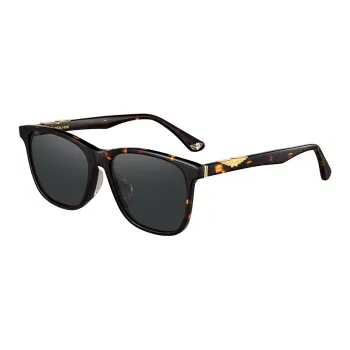 Police Plate Frame Oval Sunglasses Unisex