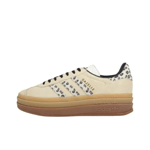 Adidas Gazelle Bold Cream Black Leopard Women's