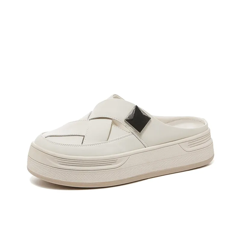 DAPHNE Rubber Sole Slip Resistant Wrap toe Slippers Women's-6