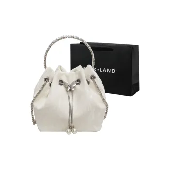 PINK·LAND PU Crossbody Handbags Regular Women's Ecru/Silver/Green Black