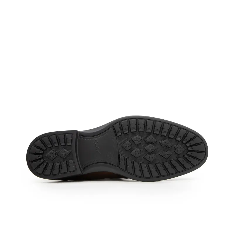 Satchi Dress Shoes Men Low Top Brown-5