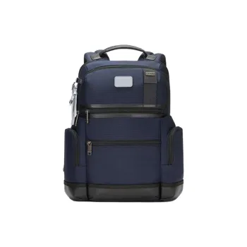 TUMI Ballistic Nylon With Cow Leather Backpack Men's Indigo