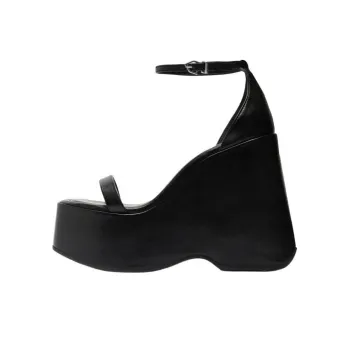 Schutz Mazda Strap Sandals 13.5cm Women's Black