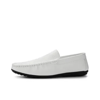 Abango Gommino Loafers Men White