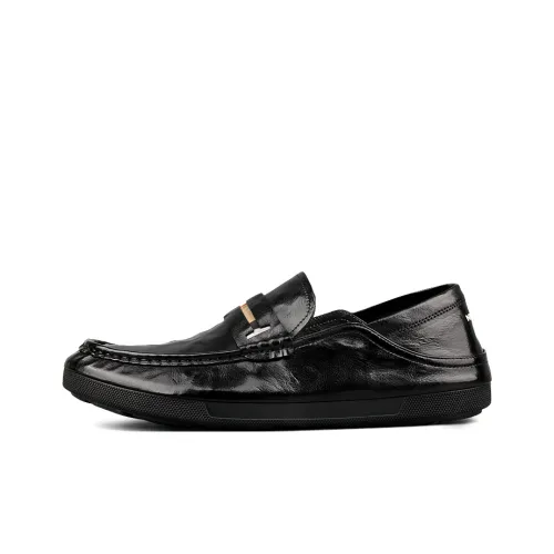 New Korea Gommino Loafers Men Black