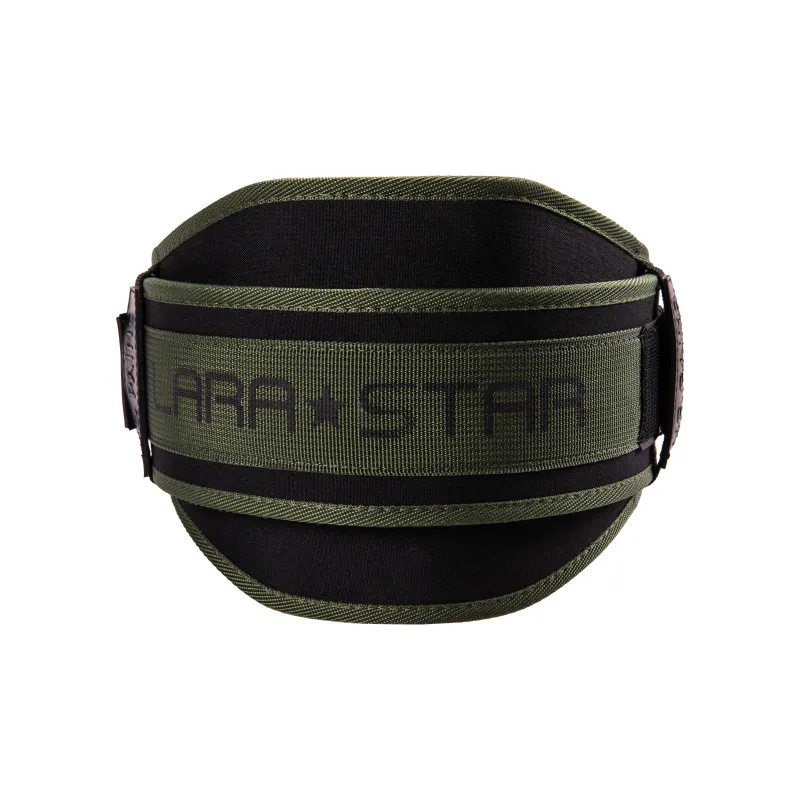 LARA STAR Back Support Braces Breathable Protective Compression Army Green Polyester Polypropylene Unisex-1