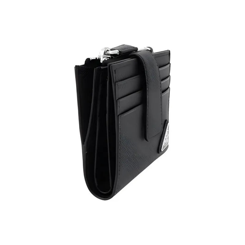 PRADA Leather Card Holder Wallet Unisex Black-1