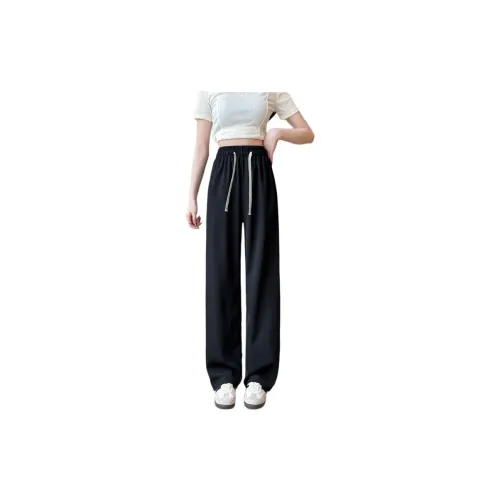 Ya sheep people Casual Pants Women's Black Regular - Mesh Style