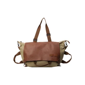 GEERDUN Canvas Bag, Crossbody Bag, Shoulder Bag Women's Gray/Green/Khaki