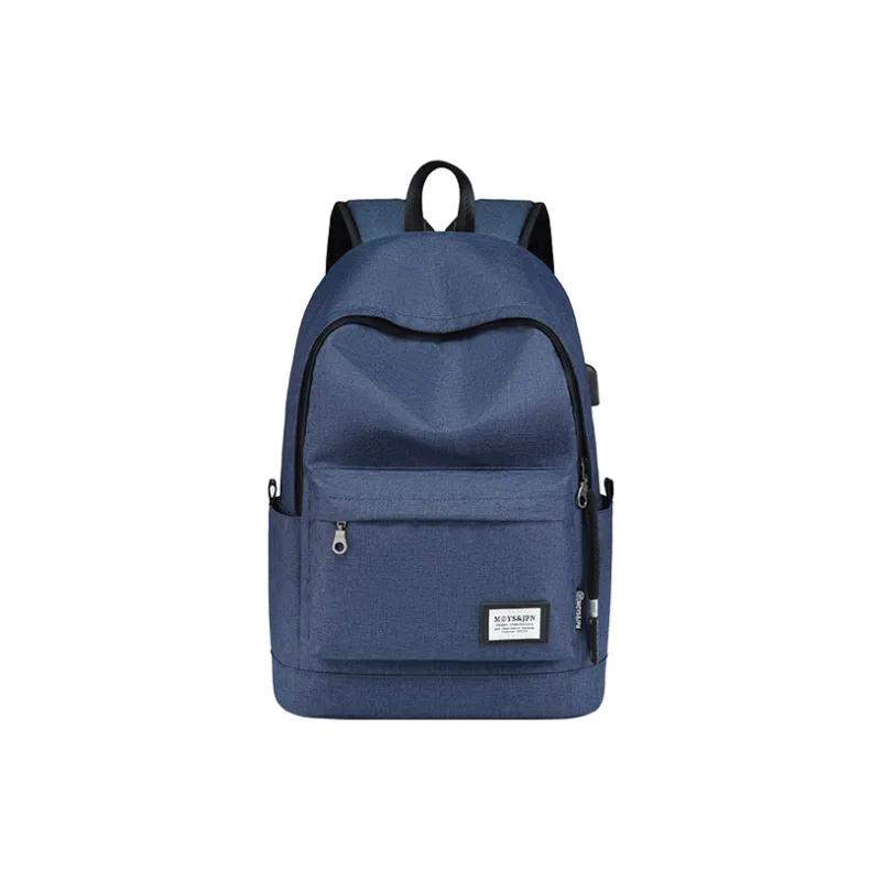 Yohji Kimura Oxford Backpack Unisex Gray/Navy Blue/Black-56