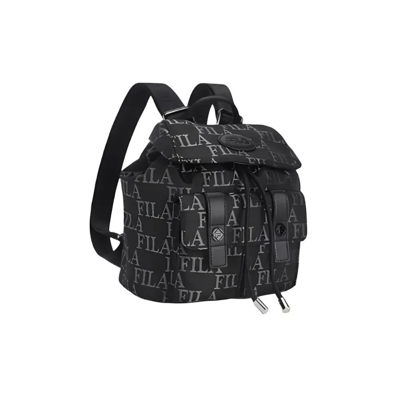 FILA Fabric, Polyurethane, Synthetic Leather Backpack Extra Small Women's Black-2