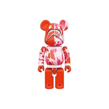 BE@RBRICK X Bape Abc Camo Shark Chogokin Of 2 Pink/Blue