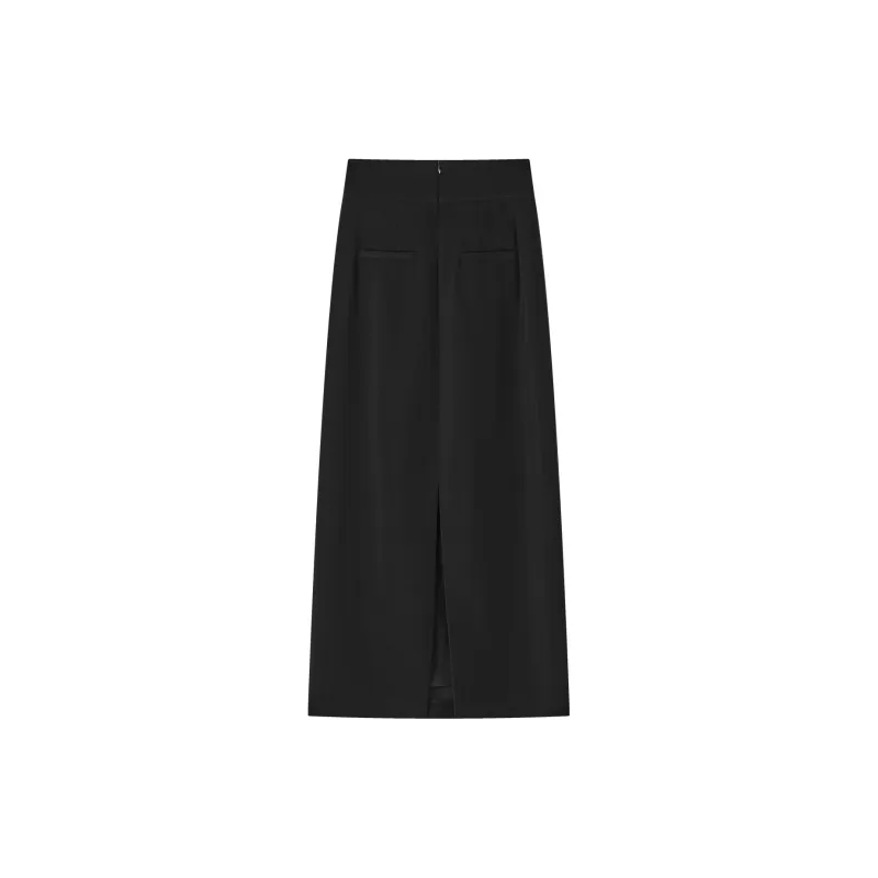 THE SEA LIFE Casual Long Skirt Women's Black Mage-1