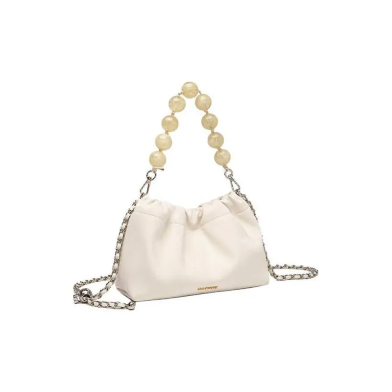DAPHNE Pu Handbag, Shoulder Bag Women's Ecru/Silver/Green-3