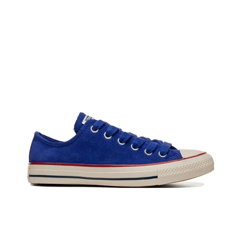 Converse Anti Slip Wear Resistant Low Top Canvas Shoes Unisex Blue-1