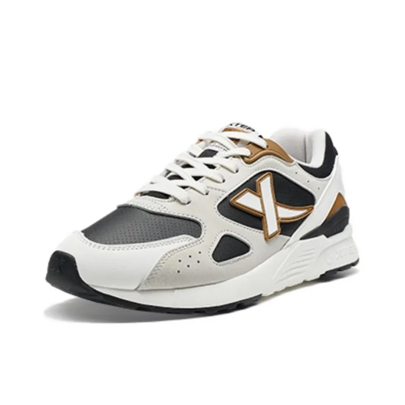 XTEP Lightyear Wear resistant And Lightweight Low Top Casual Shoes Men's Gray Black White-1