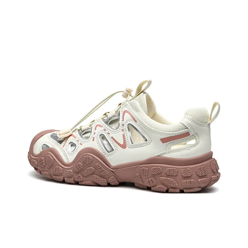 ORD Height Increasing Wear Resistant Lightweight Slip Resistant Casual Shoes Women's Pink-1
