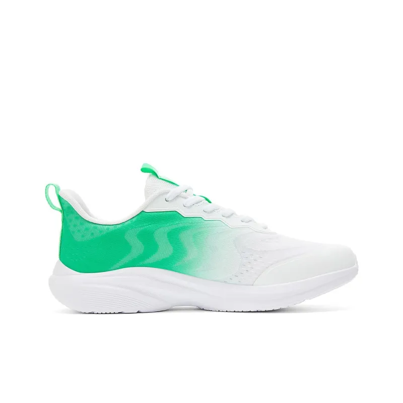 PEAK Abrasion Resistant Breathable Low Top Casual Running Shoes Men's White Green-1