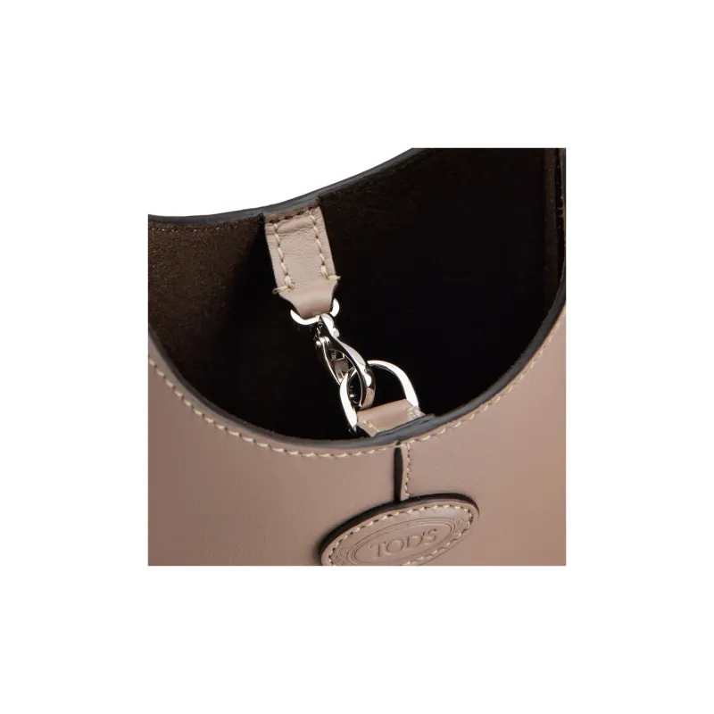 TOD'S Logo Embossed Crossbody Bag-3