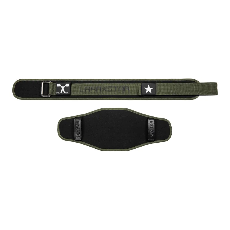 LARA STAR Back Support Braces Breathable Protective Compression Army Green Polyester Polypropylene Unisex-5