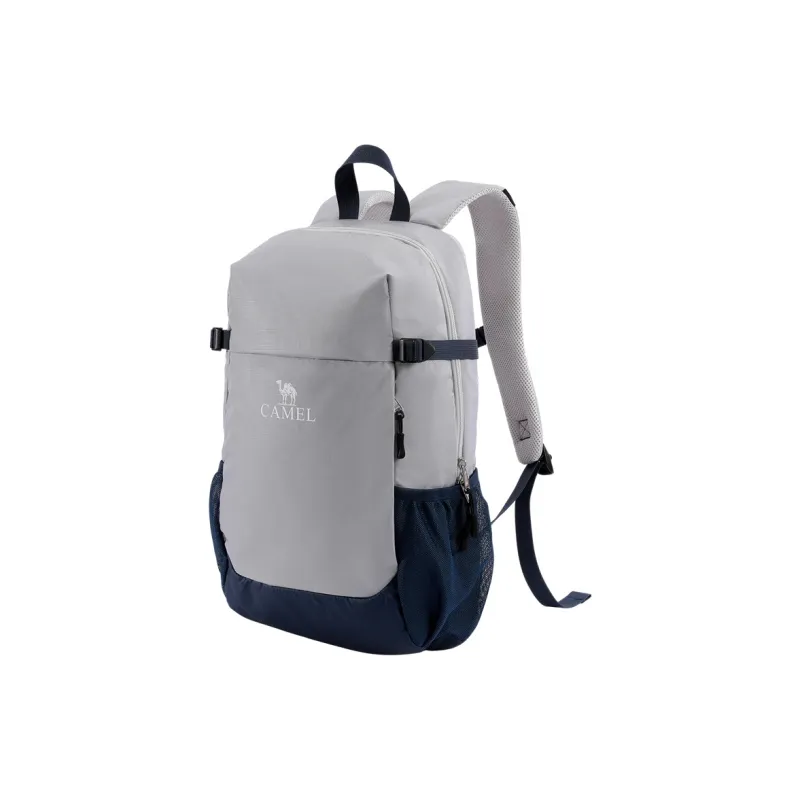 CAMEL Fabric Backpack Regular Unisex Black/Light Beige/Premium Gray-4
