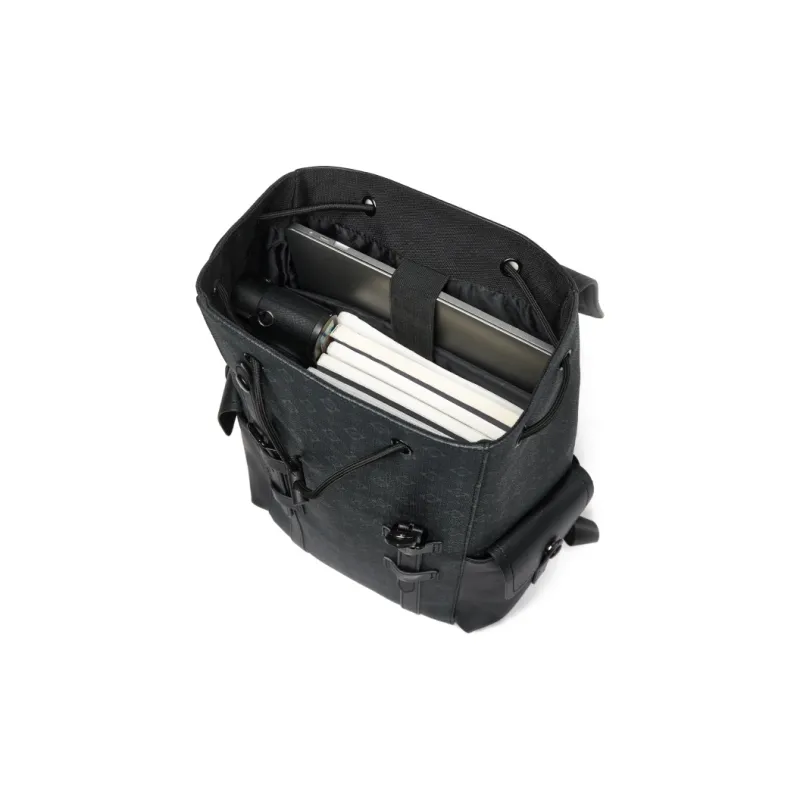 SEPTWOLVES PVC Backpack QPL Regular Unisex Black-2