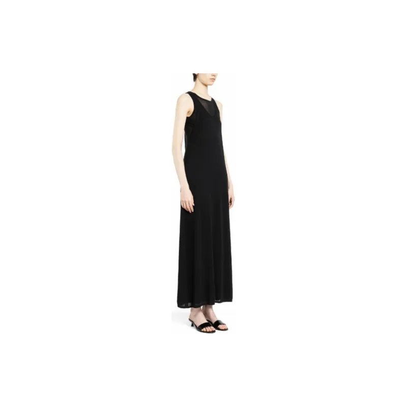 TOTEME Layered Knitted Maxi Dress-4