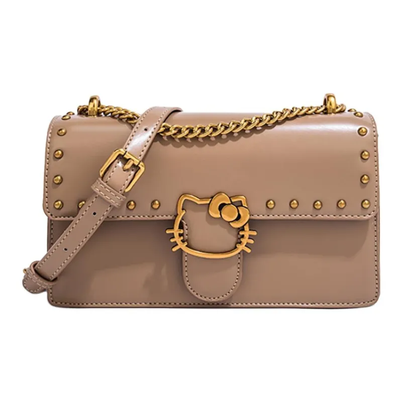 Sanrio Hello Kitty PU Crossbody Bag Shoulder Bag Regular Women's Black/Milk Tea/Ecru-7