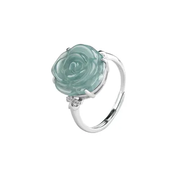 COISE Glutinous Jade Rings Women's