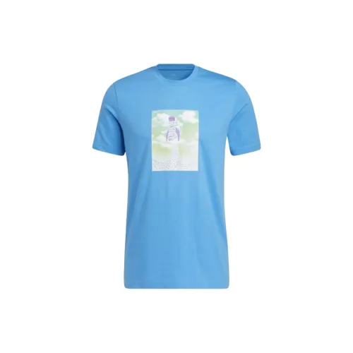 Adidas Sportswear T-Shirts Men Pulse Blue