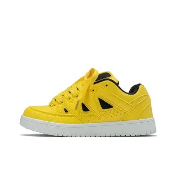 Medd Puffy Shoes Anti-Slip Wear-Resistant Low-Top Skateboard Shoes Women's Yellow