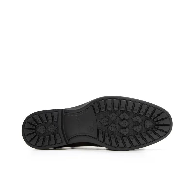 Satchi Dress Shoes Men Low Top Brown-5