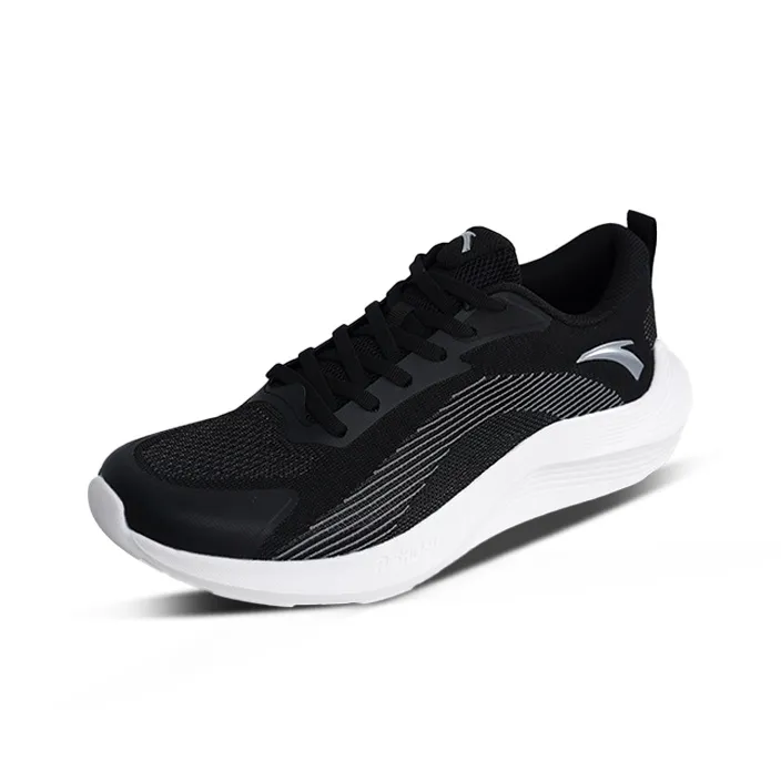 Anta Low Top Running Shoes Men's Black White-2