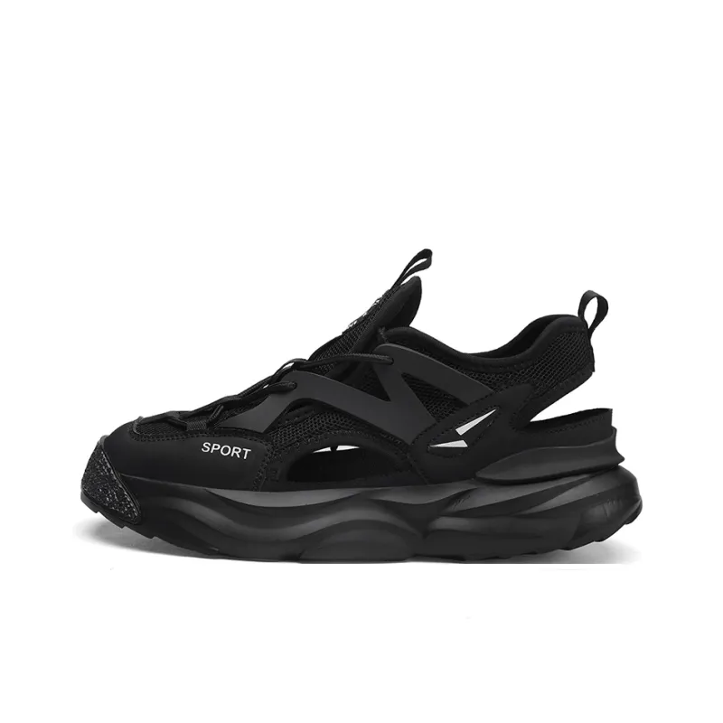 Bull charm River Trekking Shoes Men Black/Beige-0