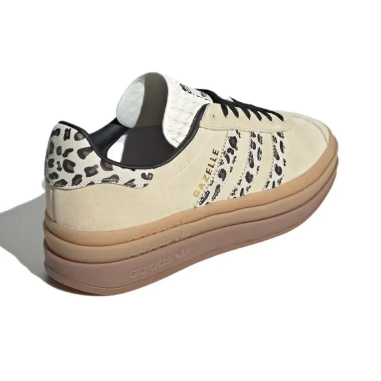 Adidas Gazelle Bold Cream Black Leopard Women's-3