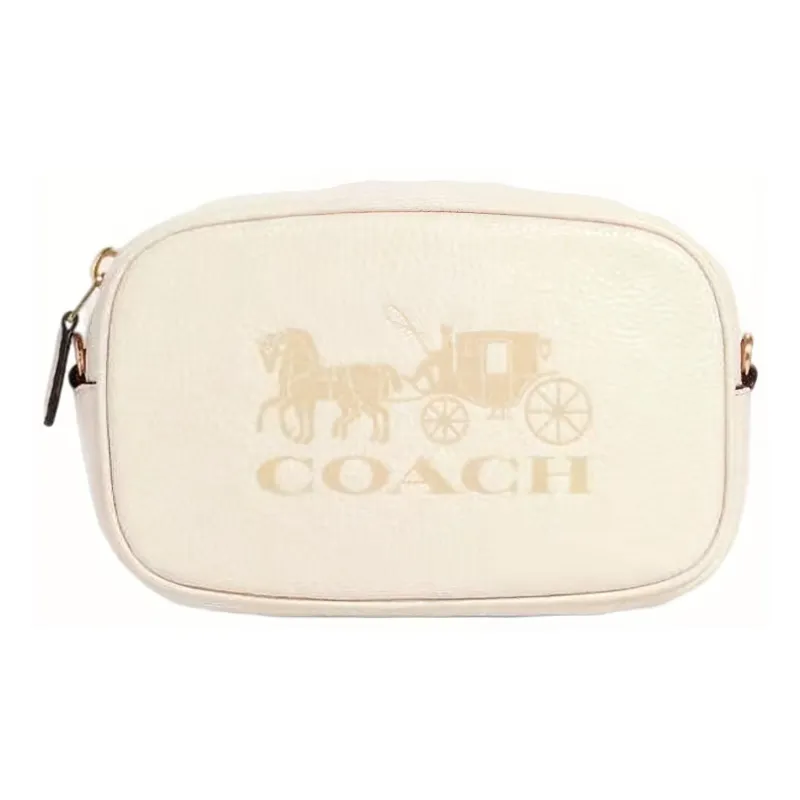 COACH Jes Cow Leather Portable Crossbody Bag Shoulder Bag Women's White-1