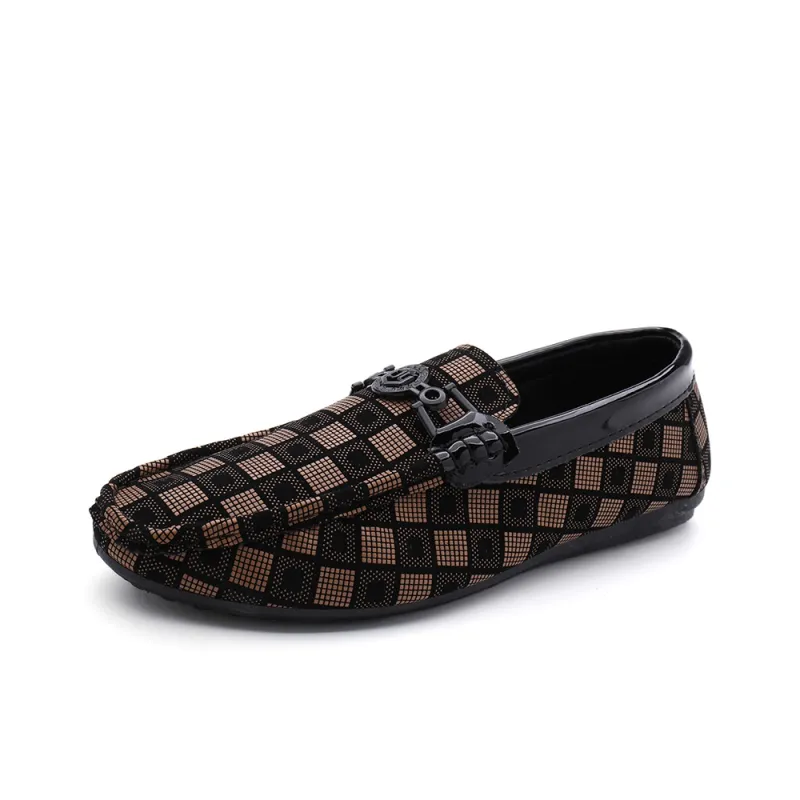 Abango Gommino Loafers Men White/Brown-0