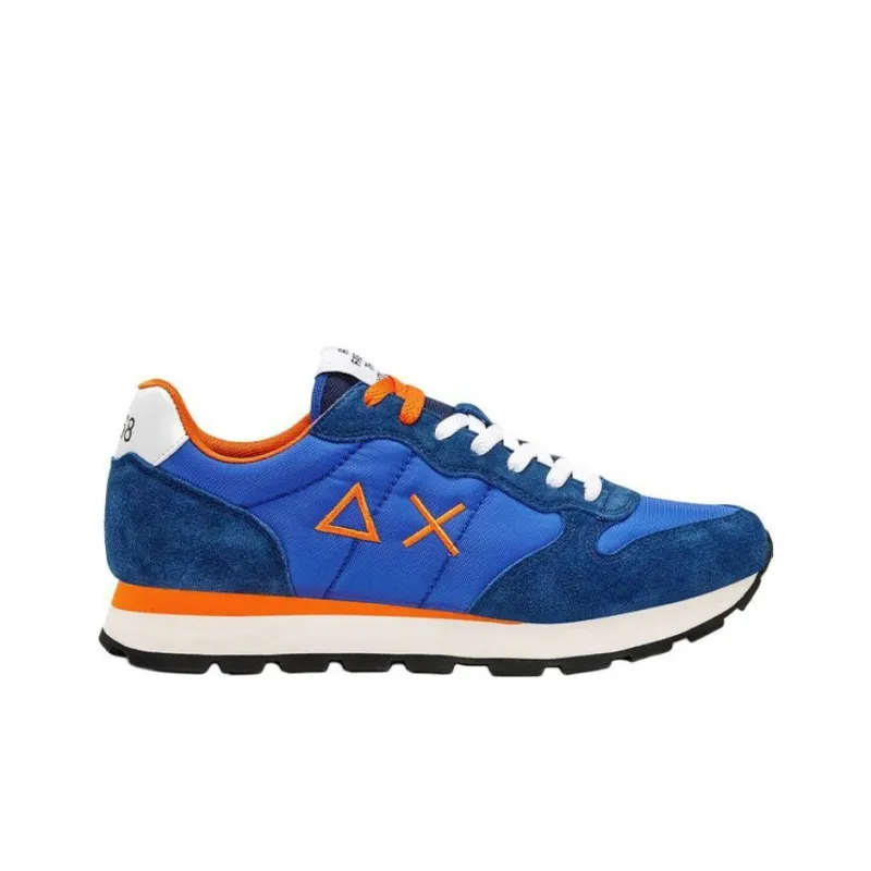 SUN68 Low Top Casual Shoes Men's Royal Blue-1