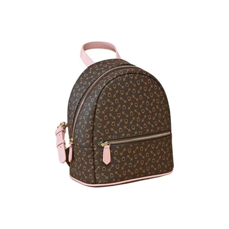 Why Artificial Leather Backpack Trumpets Women's Coffee/Coffee & Pink/Milk Tea/Matcha Green/Apricot-0